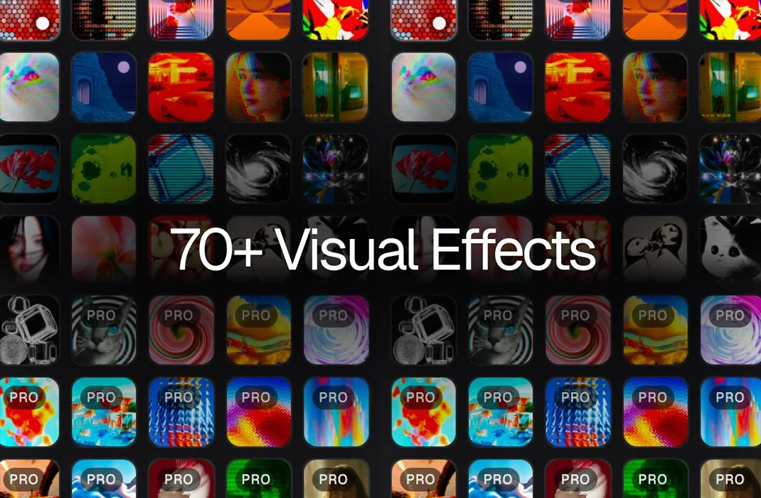 Grid of thumbnails showing dozens of Ditther's image effects