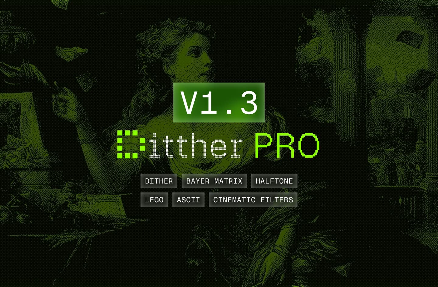 Ditther typography animation tutorial hero image