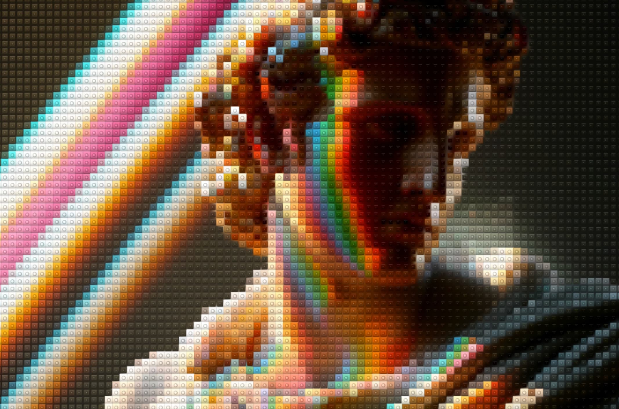 Lego effect on space scene